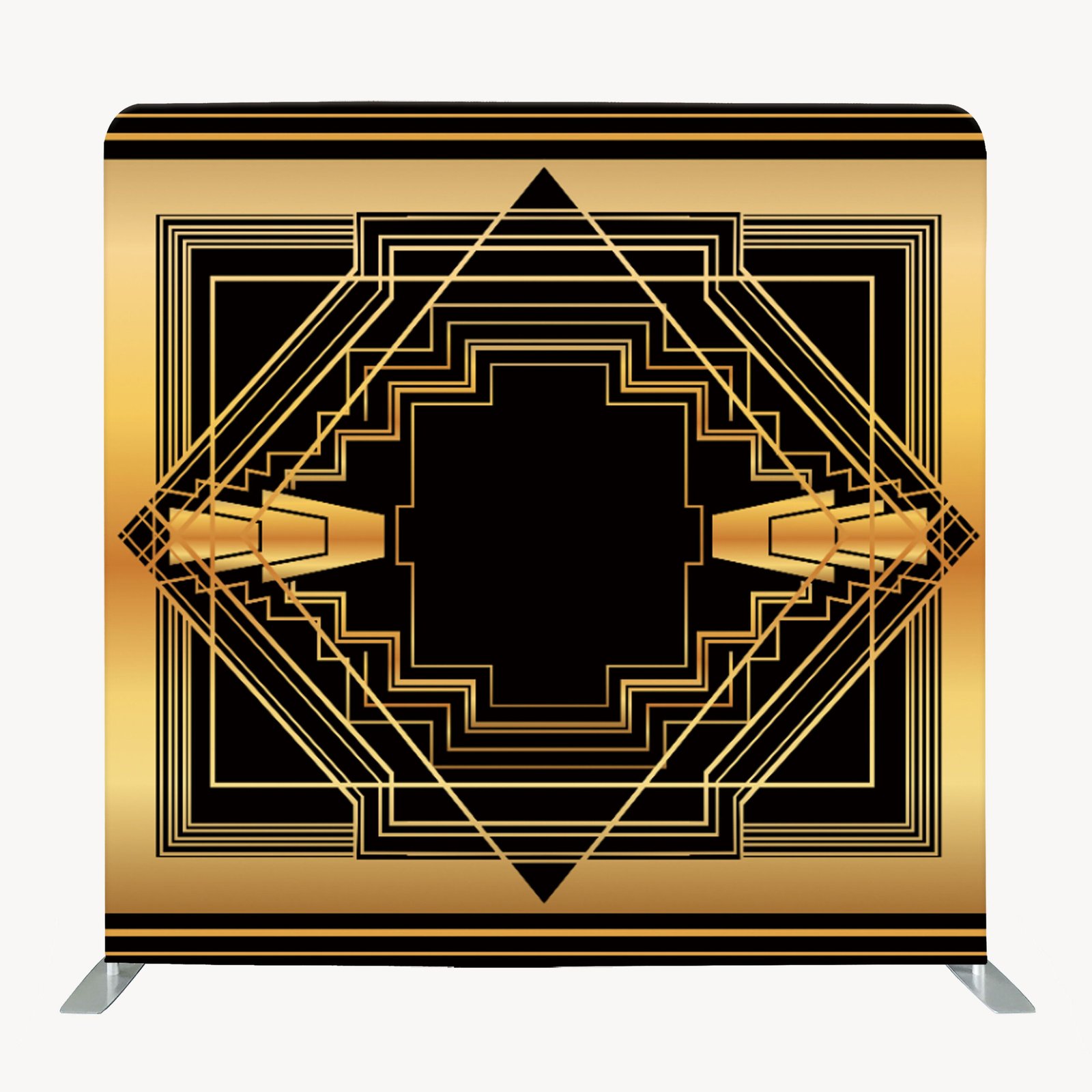 Zwart & gouden vorm photobooth achtergrond