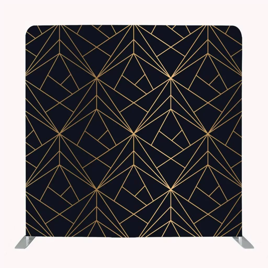 zwart/gouden print photobooth achtergrond