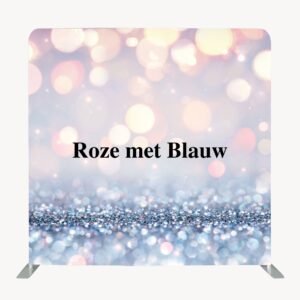 Roze met Blauw achtergrond