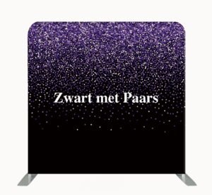 Zwart met Paars achtergrond
