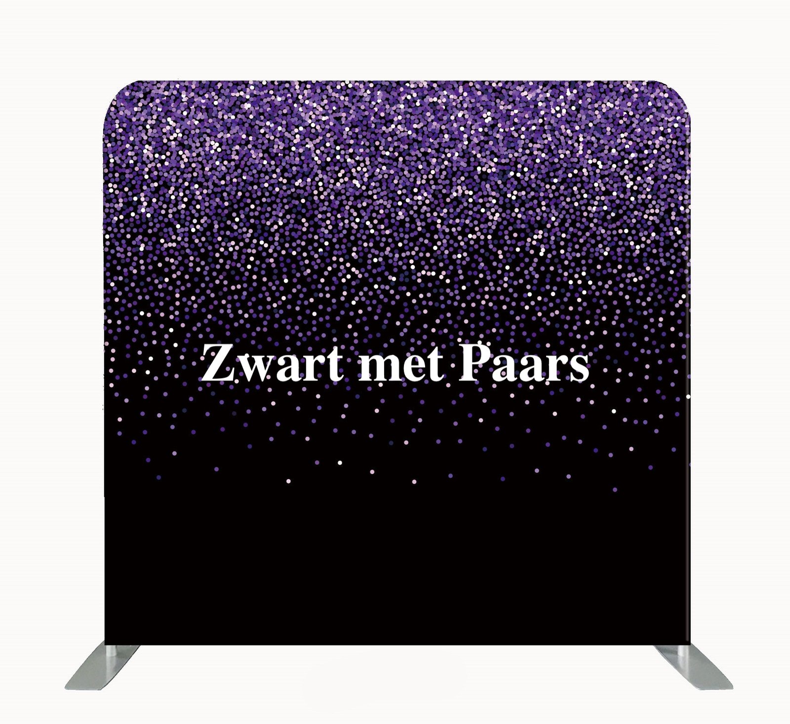 Zwart met Paars achtergrond
